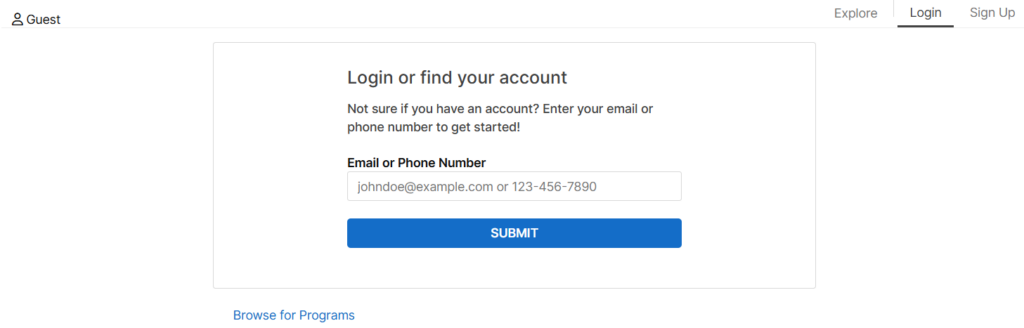 The login screen for Daxko Operations, the AYCC Membership Database. 